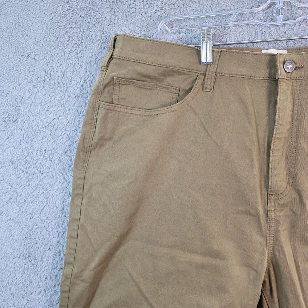 Flint and Tinder 365 Straight Fit Khaki Performance Stretch Jean Pants 38x32 NEW - Picture 2 of 12